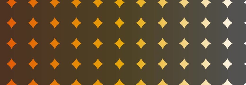 seamless abstract star orange and yellow vector background with light texture and blank banner space - warm luxury animation