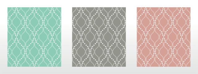 Set of abstract geometric patterns. Seamless vector backgrounds. Colored ornaments Graphic modern patterns Simple lattice graphic design