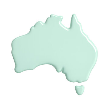 PNG Glossy map of Australia