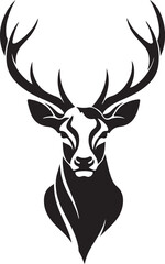 Stylish deer head wall mount silhouette design perfect for rustic home decor, cabin interiors, farmhouse wall art, and hunting-themed decorations