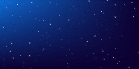 Fototapeta premium Night starry sky. Stars and stardust in deep universe. Astrology background. Vector illustration.