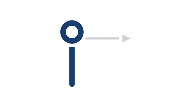 Blue Key Icon with Arrow Pointer.