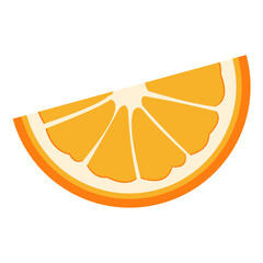 illustration of a slice orange or lemon