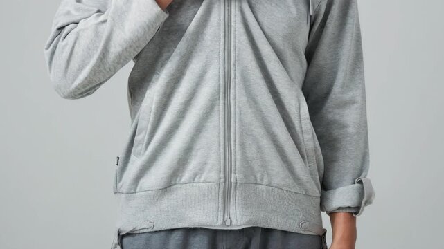 Medium shot of adaptive clothing with pull loops demonstrating simplified dressing techniques designed for ease and accessibility in daily routines.