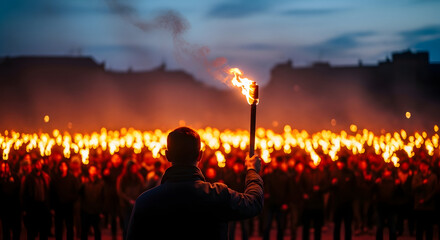 Traditional Torchlight Parade Celebration