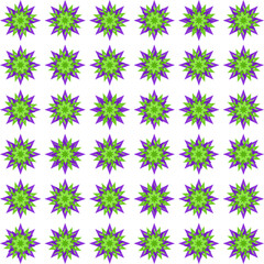 Artistic seamless pattern featuring stylized tropical leaves and exotic botanical elements in bold, vibrant colors, creating a lush and energetic jungle vibe for fashion, home decor, and summer themes