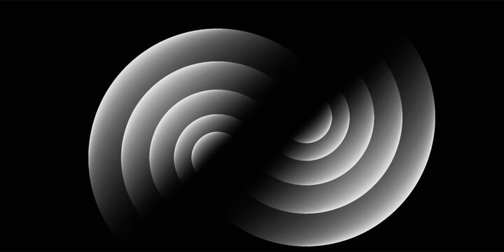 sensor waves set icon on grid transparent, ripple white color, sound wave light effect, radar and sonar digital technology, vector illustration