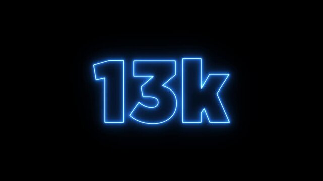Vibrant 24K text animation, colorful glowing letters for milestone celebration dynamic footage