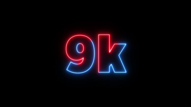 25k text font with neon effect,25k followers, Thank You, social media post. Thank you followers congratulation card. Achievement in 25K followers Congratulating networking thanks.