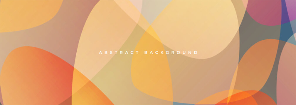 Warm colorful translucent shapes overlap in soft layered composition with sunlit gradients, warm orange and peach tones, rounded curves and subtle glow, abstract background for modern branding