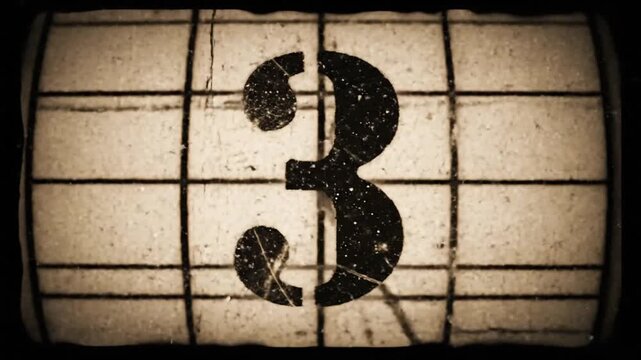 Old Film Counter Displaying Number 5 on a Camera