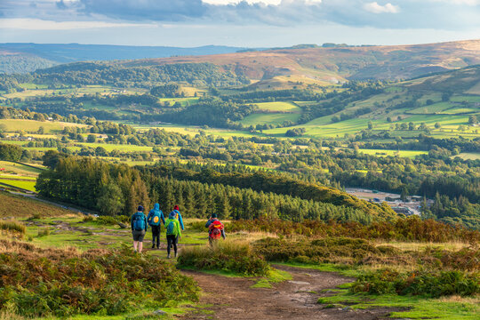Derwent Edge Walk in Peak District. England