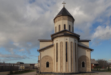 Obraz premium Church of St. Nina, Equal-to-the-Apostles, Enlightener of Georgia, Novorossiysk, Russia, 17.12.2025