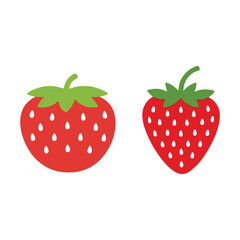 Strawberry Icon SVG, Garden strawberry icon vector, Cartoon Kawaii Strawberry design, Fresh strawberry Fruit, Strawberry Illustration, Red Whole Strawberry Png, Hand draw strawberry, Red berry vector.