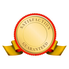 Product warranty and satisfaction guaranteed golden label badge set.
Golden label badge
product pages, quality assurance icons, service guarantees, certificates and marketing designs.