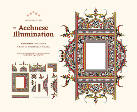 Aceh Quran Javanese Manuscript Illumination Illustration