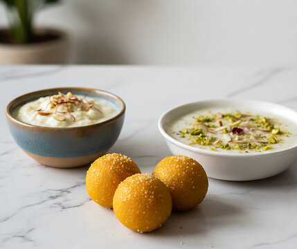 Traditional Laddu Kheer Rabdi for Holi Rangpanchami