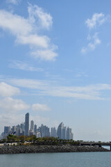 Fototapeta premium View of the city in the distance, Panama City