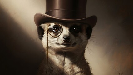 Fototapeta premium hat with a gun