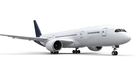 Obraz premium Airplane isolated on white background.