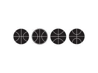 Basketball vector icons set isolated on white background. hoops graphic symbols © Design Lab