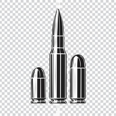 bullets on white, Bullets on transparent background.