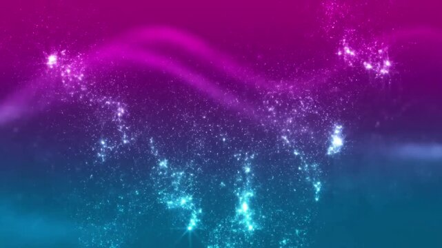 Duotone Gradient Sparkle A close-up view emphasizing the smooth color transition of the duotone effect combined with the delicate shimmer of sparkling particles.