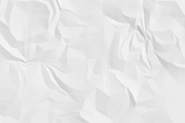 Obraz premium Minimalist wrinkled white paper surface with soft organic folds
