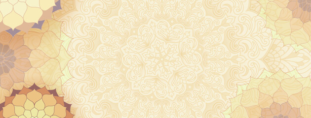 Pattern background based on Arabic ornament mandala