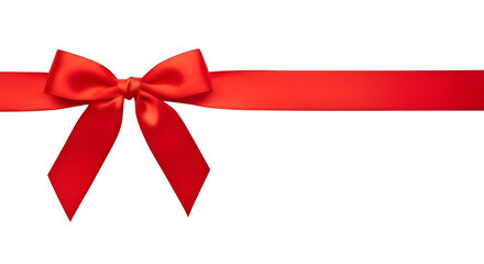 Red Ribbon Bow Decorative Gift Ribbon.