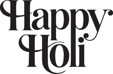 Happy holi typography lettering designs minimal festive calligraphy 