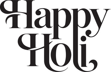 Happy holi typography lettering designs minimal festive calligraphy 