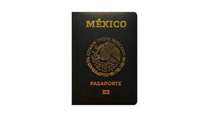 Naklejka premium Mexican passport on transparent background