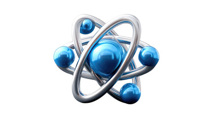 Atomic Structure Illustration: A visually striking representation of an atom, featuring a central nucleus surrounded by orbiting electrons, symbolizing the fundamental building block of all matter.