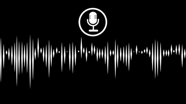 AI voice assistant smart speaker on a desk projecting holographic sound waves, symbolizing virtual support, voice interaction, automation on black background