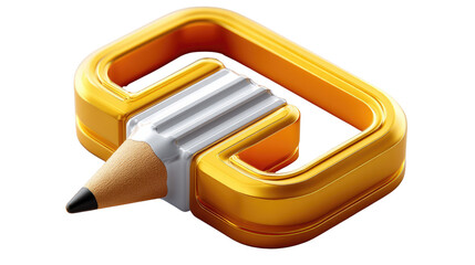 Digital design: An innovative emblem symbolizes creativity, combining a pen tool, representing the heart of artistic expression and digital design