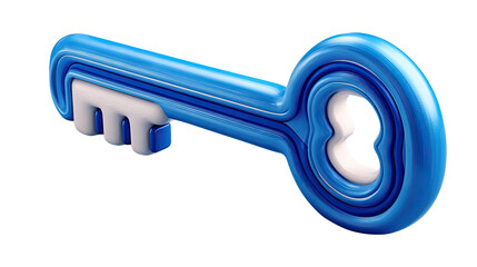 Blue Key: A sleek, modern blue key rests, its form a symbol of access and opportunity. The key's elegant design invites exploration of the possibilities it unlocks.
