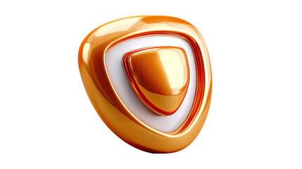 Abstract Orange Shield: A striking, multi-layered shield composed of concentric shapes in shades of orange, creating a sense of protection and innovation.