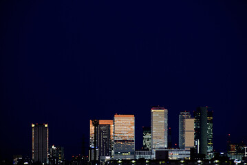 Naklejka premium 名古屋駅ビル群の夜景【遠望】