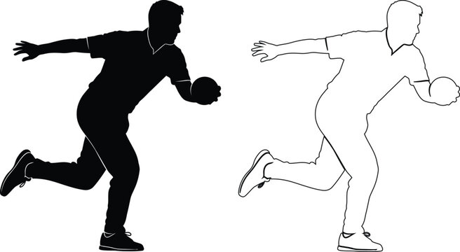 Contrasting illustration of a male and female athlete throwing a frisbee in motion