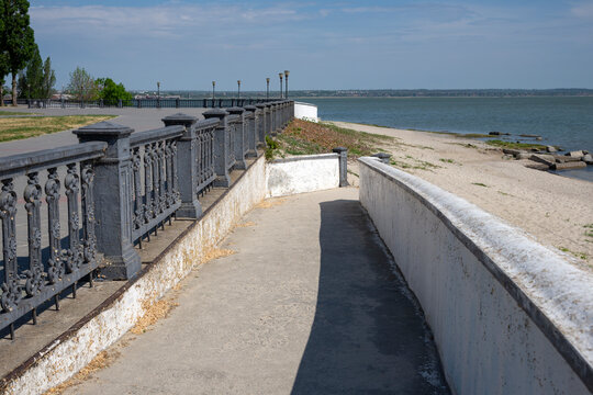 Embankment of the Sea of Azov, Taganrog. Rostov Region, Russia