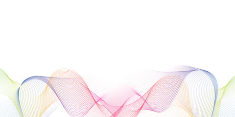 Fototapeta premium Abstract vector background with wavy line. abstract soft wave lines dynamic flowing color light isolated background. Energy technology concept modern backdrop created using blend tool smooth stripe.