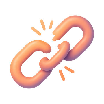 PNG Broken chain link illustration