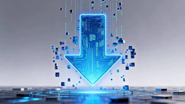 Digital arrow with circuit design