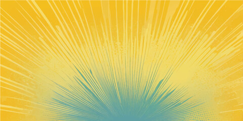 Obraz premium Bright sun rays abstract background with vector design