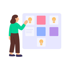 Value Proposition, defining unique benefits offered customers, Flat vector character illustration