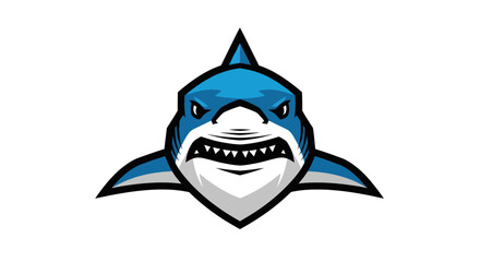 Obraz premium Stylized shark illustration on white background