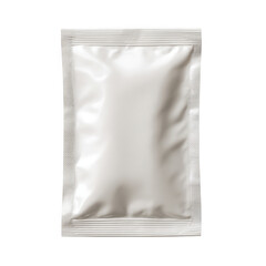 Fototapeta premium Empty foil pouch isolated on transparent background
