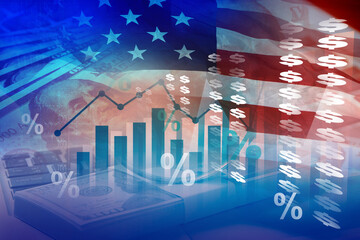 business investment in USA , currency rate graph