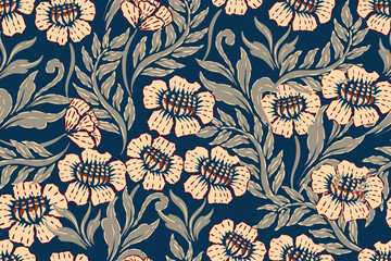 floral motif seamless pattern © B_1_3